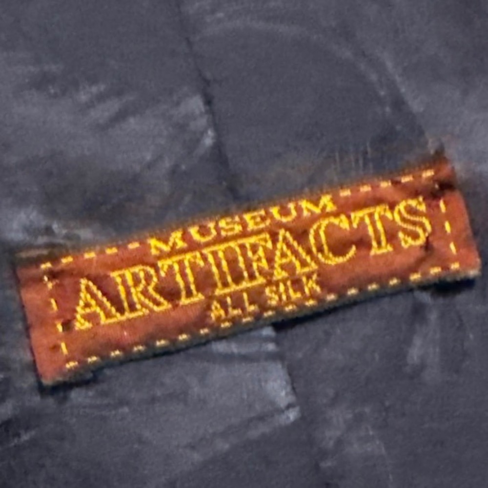 Mens Museum Artifacts All Silk‎ Tie Presidential Political History Pattern - Picture 8 of 8